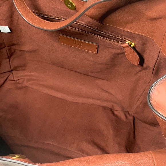 FRYE MADISON SHOULDER NWT. Cognac Brown - Picture 5 of 8